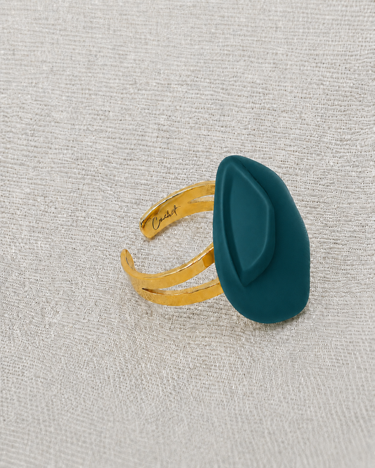 Luméette Bague Pétrol