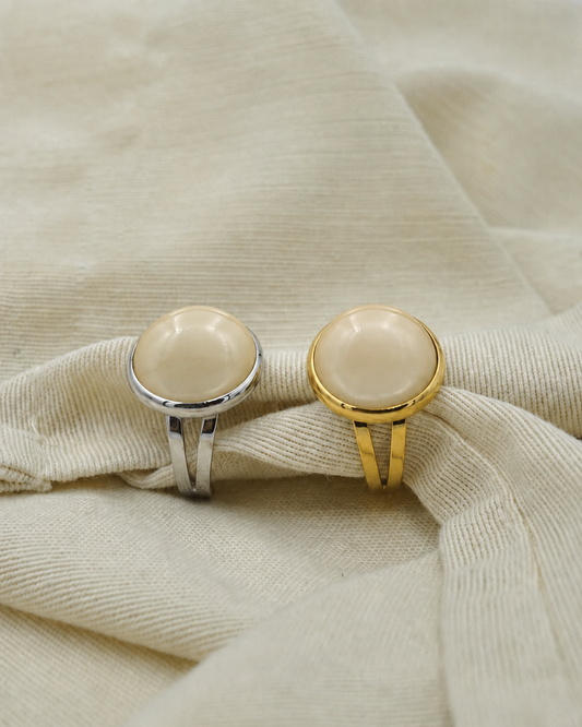 Sphéra Bague Angora – witgoud en geelgoud